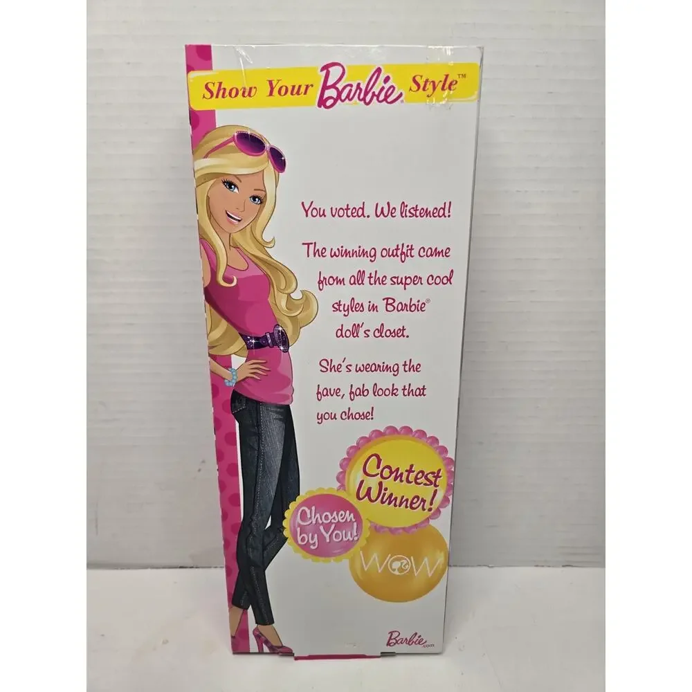 Show Your Barbie Style Contest Winner X4847 Walmart Exclusive Doll 2012 Rare
